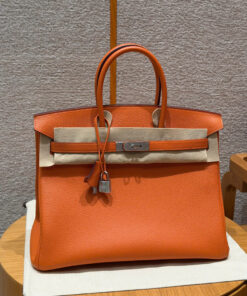 HERMES BIRKIN - 35 - ORANGE - TOGO - PHW