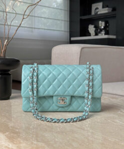 CHANEL CLASSIC – 25 – TIFFANY – LAMBSKIN – SILVER