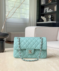 CHANEL CLASSIC – 23 – TIFFANY – LAMBSKIN – SILVER