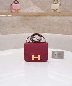 HERMES CONSTANCE – 19 – ROUGE GRENAT  – EPSOM – GHW