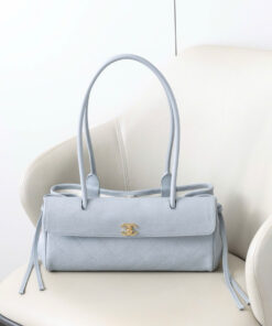 CHANEL 26S SHOPPING BAG – LIGHT BLUE – GRAINED CALFSKIN – GOLD