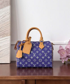 LV SPEEDY BANDOULIÈRE – 25 – AMETHYSTE – MONOGRAM CANVAS – GOLD