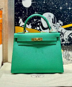 HERMES KELLY - 28 - CACTUS - EPSOM - GHW