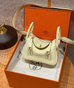 HERMES LINDY – MINI – JAUNE MILTON – CLEMENCE – GHW