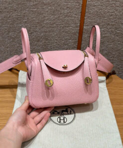 HERMES LINDY – MINI – ROSE SAKURA – CLEMENCE – GHW