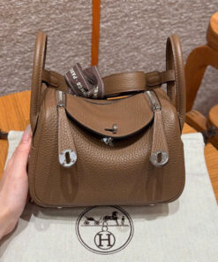HERMES LINDY – MINI – BEIGE DE WEIMAR – CLEMENCE – PHW