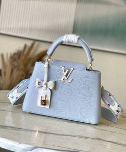 LV x TM CAPUCINES – BB – OLYMPIC BLUE – TAURILLON – GOLD