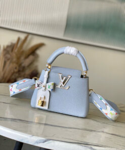 LV x TM CAPUCINES – MINI – OLYMPIC BLUE – TAURILLON – GOLD
