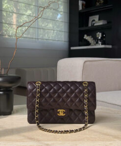 CHANEL CLASSIC – 25 – BROWN – CAVIAR – GOLD